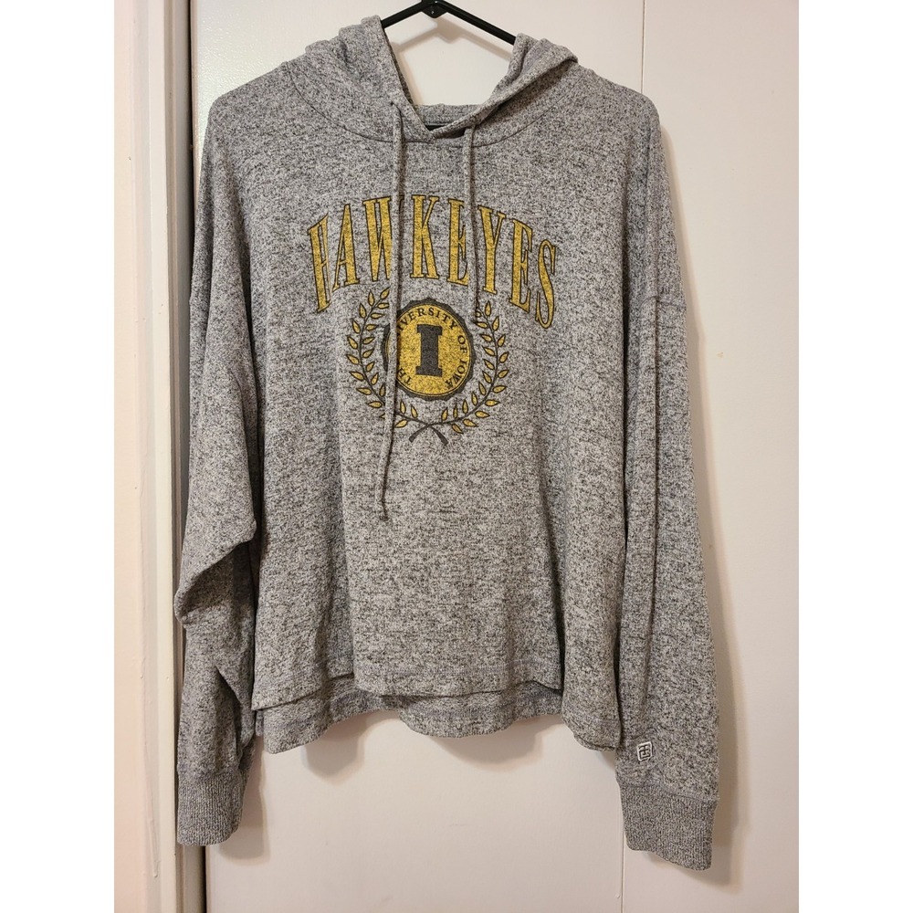 Iowa Hawkeyes Women's Long Sleeve Tailgate Swearshirt, Medium